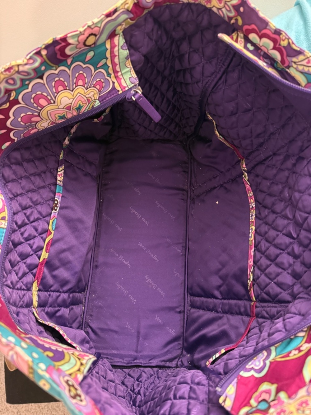 Vera Bradley Large Vera Tote in Heather - Picture 3 of 4